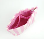 Charger l'image dans la galerie, Trousse de maquillage rayee Ciao Bella - rose 

